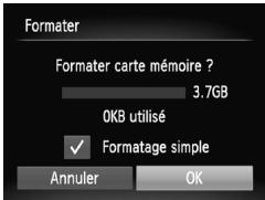 CANON POWERSHOT A3300 IS - Formatage simple de la carte mémoire - 1