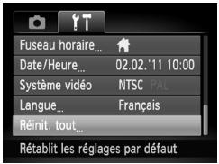 CANON POWERSHOT A3300 IS - Affichez le menu. - 1