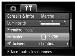 CANON POWERSHOT A3300 IS - Formatage des cartes mémoire - 2