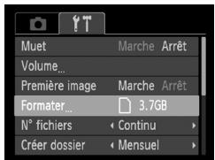 CANON POWERSHOT A800 - Formatage des cartes mémoire - 2