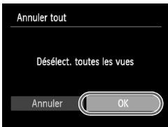 CANON POWERSHOT A800 - Annulation de toutes les sélections - 1