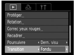CANON POWERSHOT A800 - Modification des effets de transition des images - 1