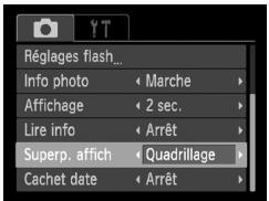 CANON POWERSHOT A800 - Affichage de la superposition - 1