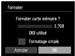 CANON POWERSHOT A800 - Formatage des cartes mémoire - 4