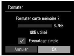CANON POWERSHOT A800 - Formatage simple de la carte mémoire - 1