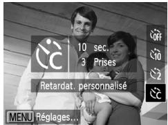 CANON POWERSHOT A800 - Personnalisation du retardateur - 1
