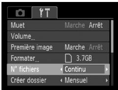 CANON POWERSHOT A800 - Modification de la numérotation des fichiers - 1