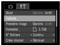 CANON POWERSHOT A800 - Affichez le menu. - 1