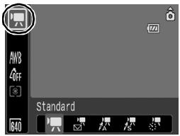 CANON DIGITAL IXUS 80 IS - Selectionnez un mode de prise de vue. - 1