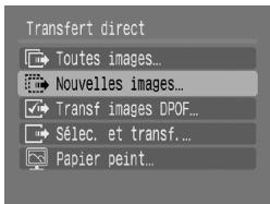 CANON DIGITAL IXUS 80 IS - Vérifiez que le menu Transfert direct est affiché sur l'écran LCD de l'appareil photo. - 1