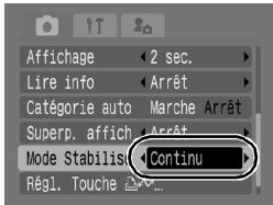 CANON DIGITAL IXUS 80 IS - Validez le réglage. - 1