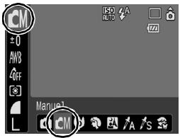 CANON DIGITAL IXUS 80 IS - Sélectionnez le mode manuel. - 1