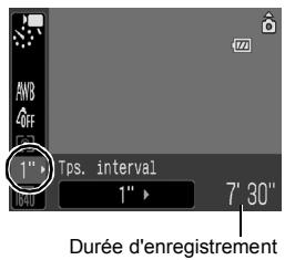 CANON DIGITAL IXUS 80 IS - Sélectionnez un intervalle de prise de vue. - 2