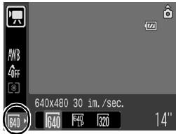 CANON DIGITAL IXUS 80 IS - Sélectionnez le nombre de pixels d'enregistrement. - 1