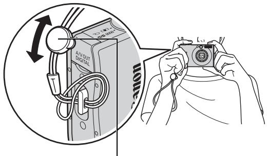 CANON DIGITAL IXUS 80 IS - Fixation de la dragonne - 1