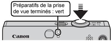 CANON DIGITAL IXUS 80 IS - Appuyez légèrement sur le déclencheur (jusqu'à mi-course) pour effectuer la mise au point. - 1