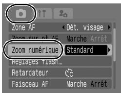 CANON DIGITAL IXUS 80 IS - Sélectionnéz [Zoom numérique]. - 1