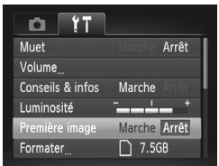 Muet Volume... Conseils & infos Luminosité Première image Formater... Marche Arrêt Marche Arrêt - + Marche Arrêt 7.5GB