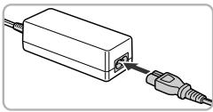 CANON POWERSHOT A4000, POWERSHOT A4050 - Connectez le cordon d'alimentation. - 1