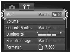 Muet Marche Arrêt volume... Conseils & infos Marche Arrêt Luminosité - + Première image Marche Arrêt Formater... 7.5GB