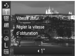 Vitesse obtur. Régler la vitesse d'obturation