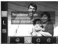 Retardateur 10 sec Mode standard OFF C10 C2 C3
