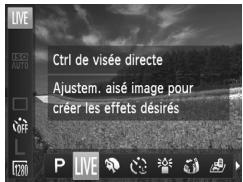 Ctrl de visée directe Ajustem. aisé image pour créer les effets désirés