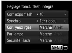 CANON POWERSHOT SX30 IS - Choisissez [contrôle flash]. - 1