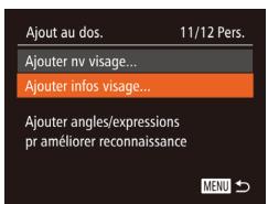 CANON POWERSHOT SX60 HS - Remplacement et ajust des informations de visage - 1