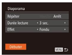 CANON POWERSHOT SX60 HS - Modification des réglages du diaporama - 1