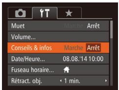 CANON POWERSHOT SX60 HS - Masquage des conseils et des astuces - 1