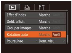 CANON POWERSHOT SX60 HS - Désactivation de la rotation automatique - 1