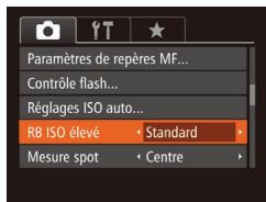 CANON POWERSHOT SX60 HS - Modification du niveau de réduction du bruit (RB ISO élevé) - 1