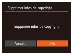 CANON POWERSHOT SX60 HS - Effacement de toutes les informations de copyright - 1