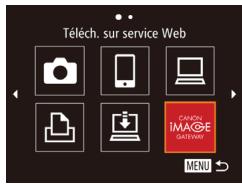 CANON POWERSHOT SX60 HS - Téléchargement d'images vers des services Web - 3