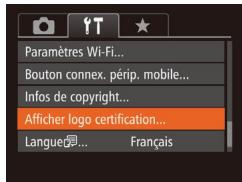 CANON POWERSHOT SX60 HS - Vérification des logos de certification - 1