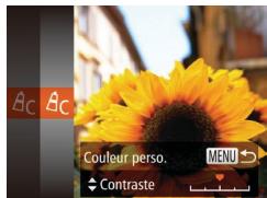 Ac Ac Couleur perso. MENU Contraste