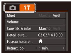 CANON IXUS 165 - Utilisation des menus - 2