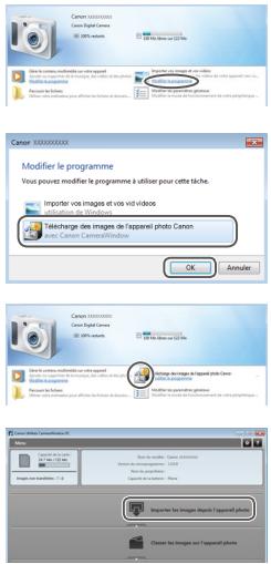 CANON IXUS 175 - Mettez l'appareil photo sous tension pour accéder à CameraWindow. - 1