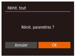 CANON IXUS 175 - Rétablissement des réglages par défaut de l'appareil photo - 1