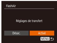 CANON IXUS 175 - Configuration du transfert FlashAir - 1