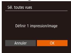 CANON IXUS 175 - Configuration de l'impression pour toutes les images - 1