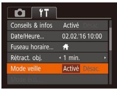 CANON IXUS 180 - Utilisation du mode veille - 1