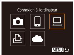 CANON IXUS 180 - Accédez au menu wi-fi. - 3