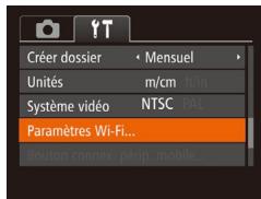 CANON IXUS 275 - Rétablissement des paramètres Wi-Fi par défaut - 1