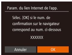 CANON IXUS 275 - Saisissez le code d'authentication. - 1