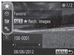 CANON POWERSHOT G5X - Filtrage de l'affichage par [ ],[ ],[ ] ou [% ] - 1