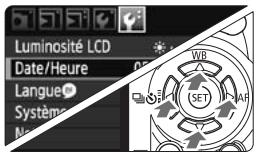 CANON EOS REBEL T1I - MENU Réglage de la date et de l'heure - 2