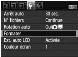 CANON EOS REBEL T1I - MENU Formatage de la carte - 2