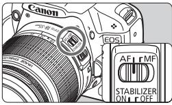 CANON EOS REBEL T1I - Montage de l'objectif - 4